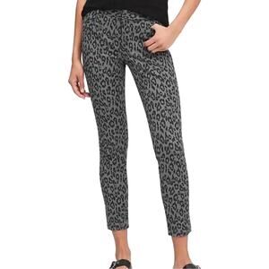 NWT Banana Republic Sloan Black Gray Animal Print Modern
Skinny Ankle Pants 10